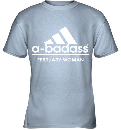 A Badass February Woman Are Born In March Youth T-Shirt