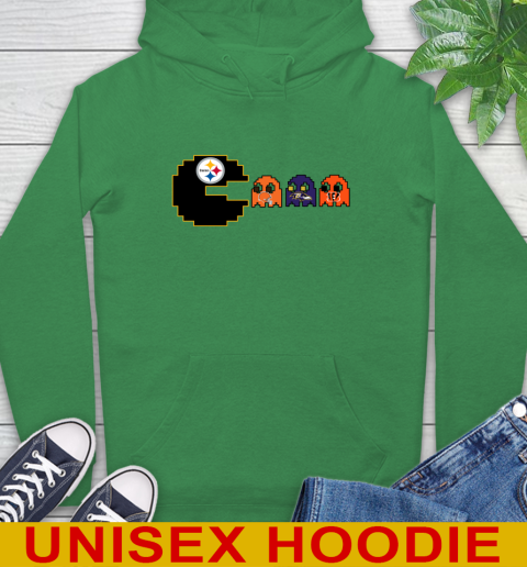 Pittsburgh Steelers NFL Football Pac Man Champion Hoodie 8