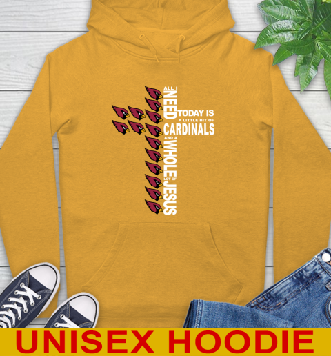NFL All I Need Today Is A Little Bit Of Arizona Cardinals Shirt Hoodie 2