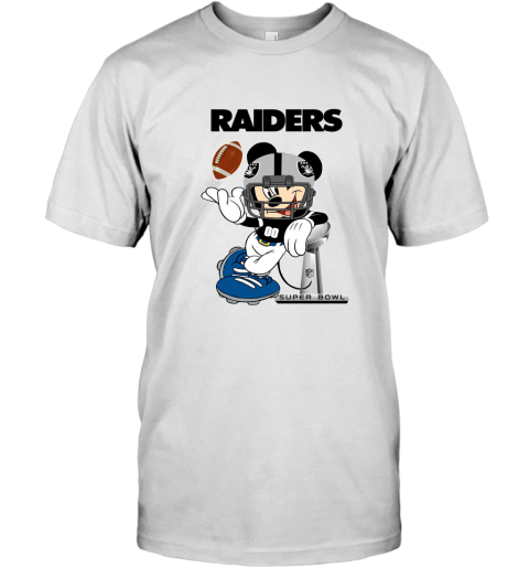 NFL Oakland Raiders Mickey Mouse Disney Super Bowl Football T Shirt