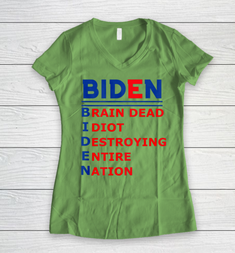 Republicans voter Anti Joe Biden Women's V-Neck T-Shirt 5