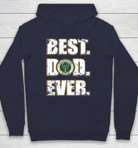 NBA Milwaukee Bucks Basketball Best Dad Ever Family Shirt Hoodie 2