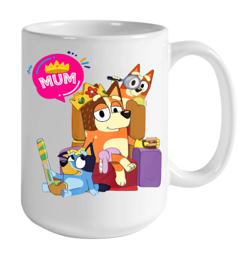 Bluey Mugs Valentines Day Bandit and Chilli Couple Parent Gift Personalized  Cup