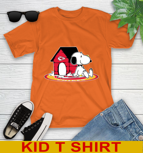 NFL Football Kansas City Chiefs Snoopy The Peanuts Movie Shirt Youth T-Shirt 7