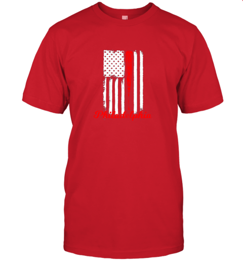 ck6y philadelphia baseball flag shirt for philly baseball fans jersey t shirt 60 front red