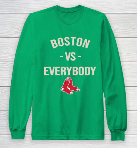 Boston Red Sox Vs Everybody Long Sleeve T-Shirt 4