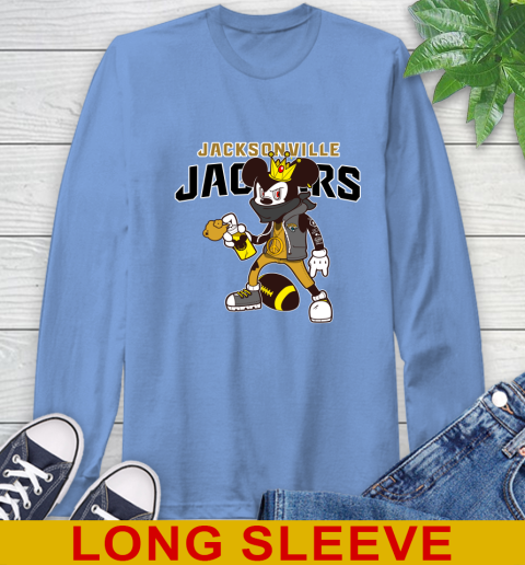 Jacksonville Jaguars NFL Football Mickey Peace Sign Sports Long Sleeve T-Shirt 11