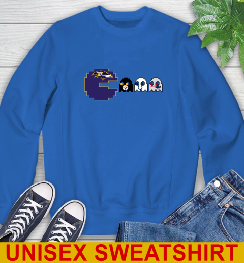 Baltimore Ravens NFL Football Pac Man Champion Sweatshirt 9