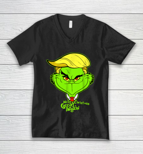 Funny Trump Christmas Shirt Make Christmas Great Again V-Neck T-Shirt