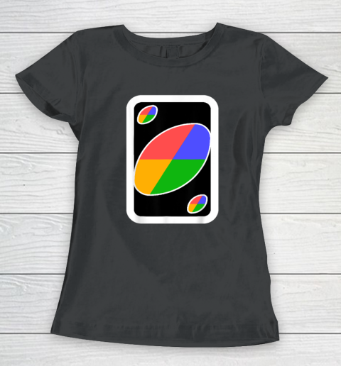 Vintage Uno Lover Cards Costume Halloween Matching Family Women's T-Shirt
