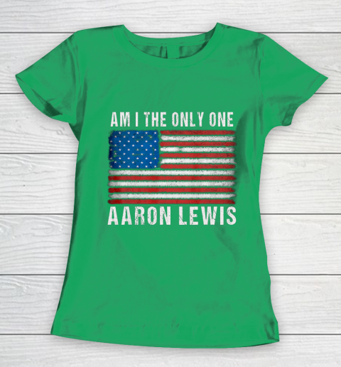 Am I The Only One Aaron Lewis Flag USA Women's T-Shirt 5