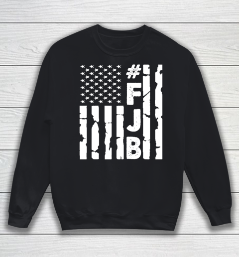 #FJB Pro America Distressed Flag Vintage Fuck Biden FJB Sweatshirt