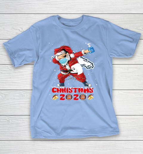 Denver Broncos Funny Santa Claus Dabbing Christmas 2020 NFL T-Shirt 10