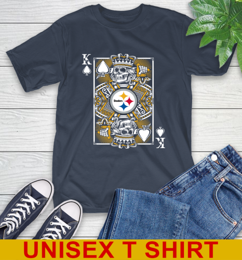 Pittsburgh Steelers NFL Football The King Of Spades Death Cards Shirt T-Shirt 3