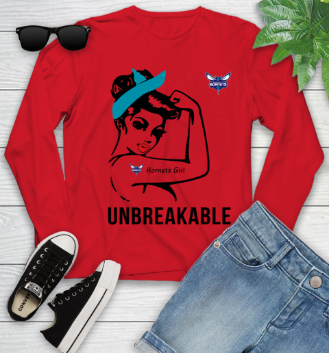 NBA Charlotte Hornets Girl Unbreakable Basketball Sports Youth Long Sleeve 8