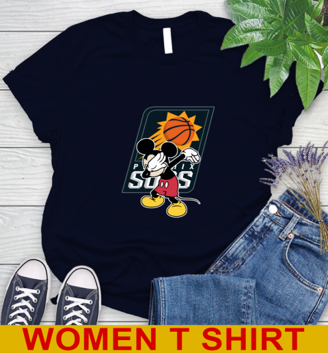 Phoenix Suns NBA Basketball Dabbing Mickey Disney Sports Women's T-Shirt 3