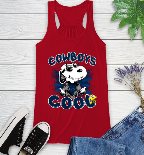 NFL Football Dallas Cowboys Cool Snoopy Shirt Racerback Tank 3