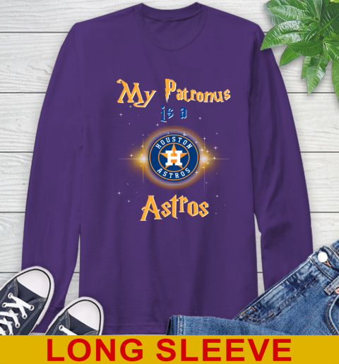 MLB Baseball Harry Potter My Patronus Is A Houston Astros Long Sleeve T-Shirt 5