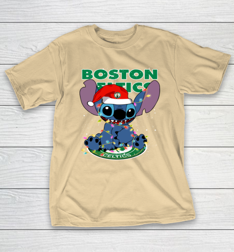 Boston Celtics NBA noel stitch Basketball Christmas T-Shirt 5