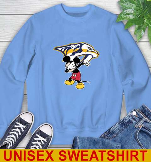 Nashville Predators NHL Hockey Dabbing Mickey Disney Sports Sweatshirt 11