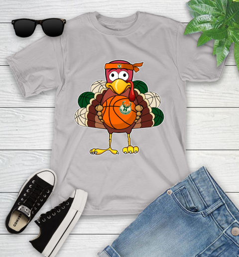 Milwaukee Bucks Turkey thanksgiving day Youth T-Shirt 12