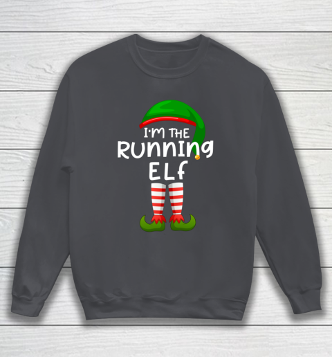 I m The Running Elf Funny Elf Family Matching Christmas Sweatshirt 4