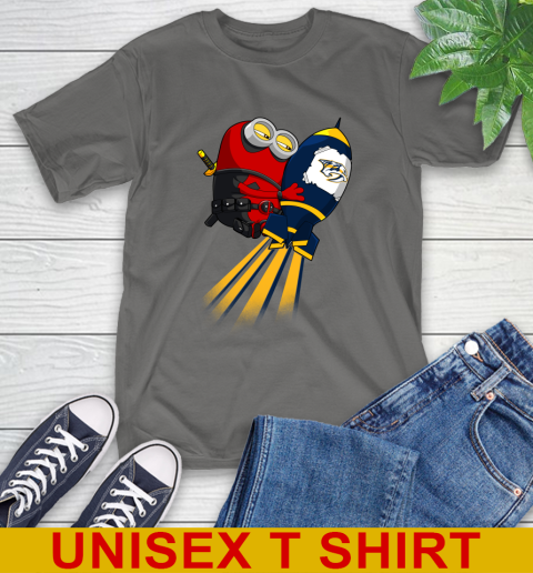 NHL Hockey Nashville Predators Deadpool Minion Marvel Shirt T-Shirt 10