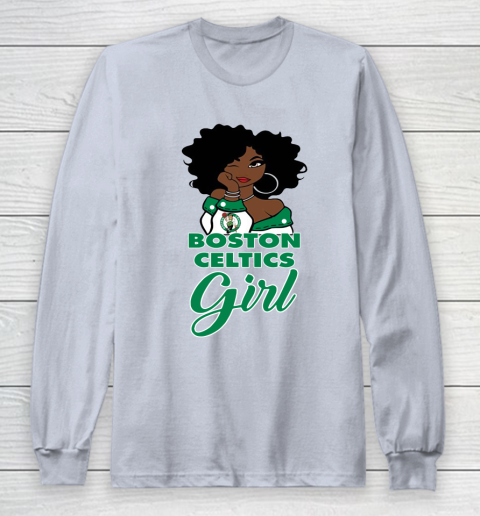 Boston Celtics Girl NBA Long Sleeve T-Shirt 6