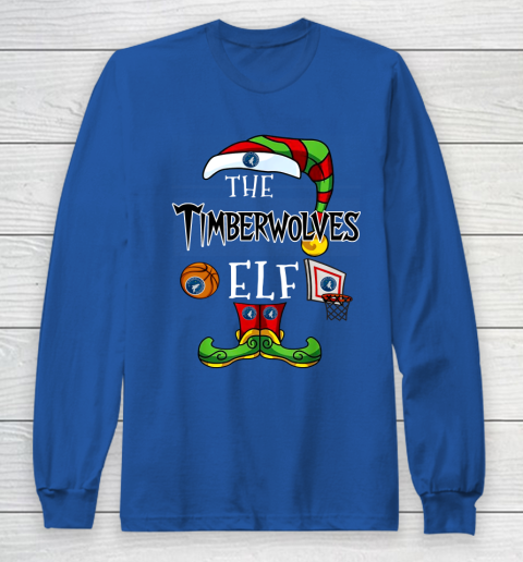 Minnesota Timberwolves Christmas ELF Funny NBA Long Sleeve T-Shirt 6