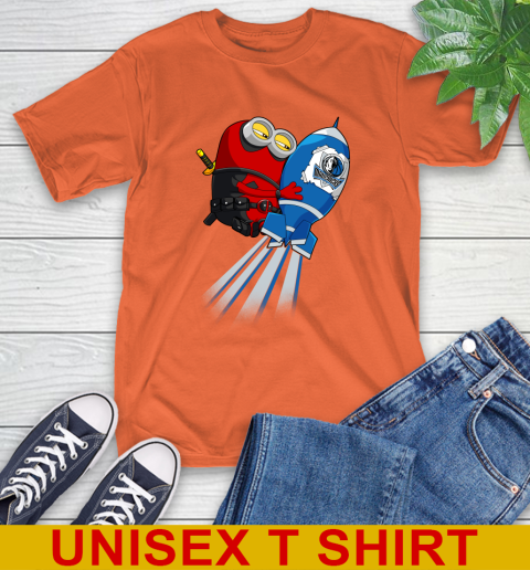 NBA Basketball Dallas Mavericks Deadpool Minion Marvel Shirt T-Shirt 4