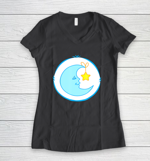 Bedtime Care For Bear Bed time For Bear Costume Women's V-Neck T-Shirt 6