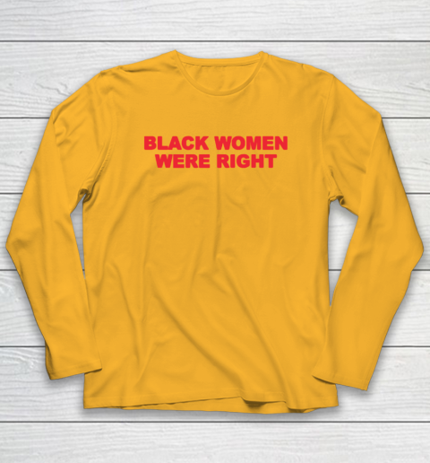 Black Women Wear Right Long Sleeve T-Shirt 2