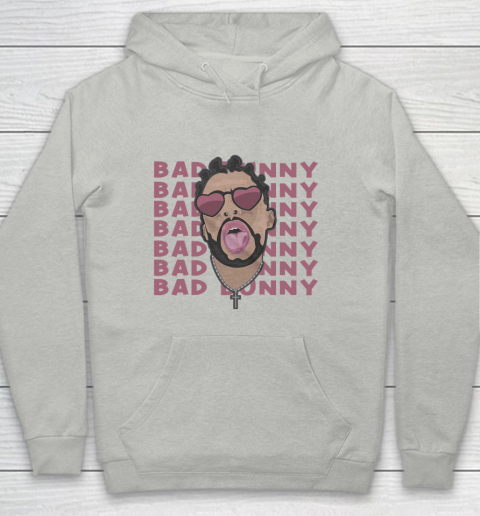 Head Bad Bunny Rapper gift for fans Youth Hoodie