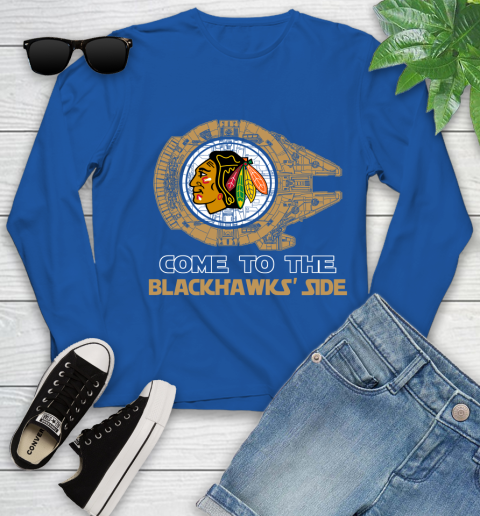NHL Come To The Chicago Blackhawks Wars Hockey Sports Youth Long Sleeve 10