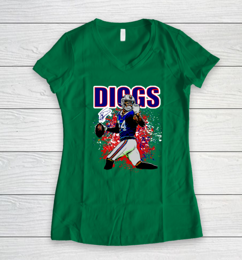 Stefon Diggs Buffalo Bills Women's V-Neck T-Shirt 3