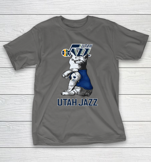 NBA Basketball My Cat Loves Utah Jazz T-Shirt 8
