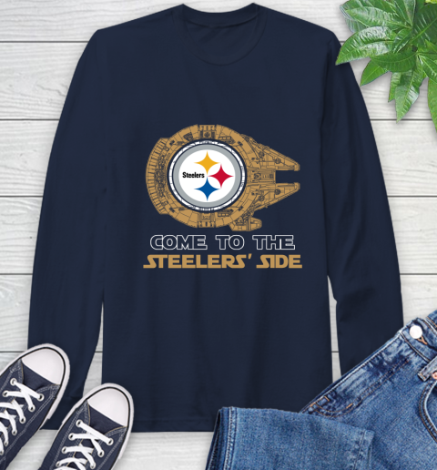 NFL Come To The Pittsburgh Steelers Wars Football Sports Long Sleeve T-Shirt 3