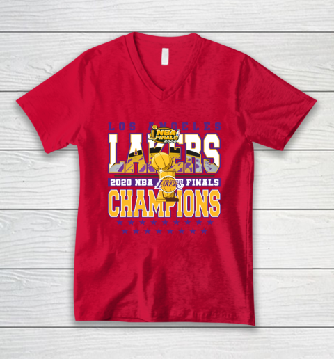 LA Lakers 2020 NBA Finals Champions V-Neck T-Shirt 3