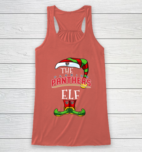 Florida Panthers Christmas ELF Funny NHL Racerback Tank 3