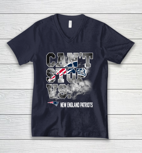 NFL New England Patriots Can't Stop Vs V-Neck T-Shirt 2