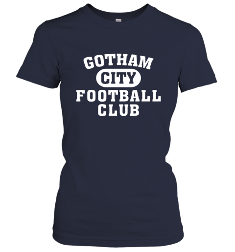 NEW YORK JETS GOTHAM CITY yule new york jets gotham city ladies t shirt 20 front navy