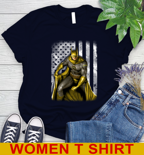 Los Angeles Chargers NFL Football Batman DC American Flag Shirt Women's T-Shirt 2