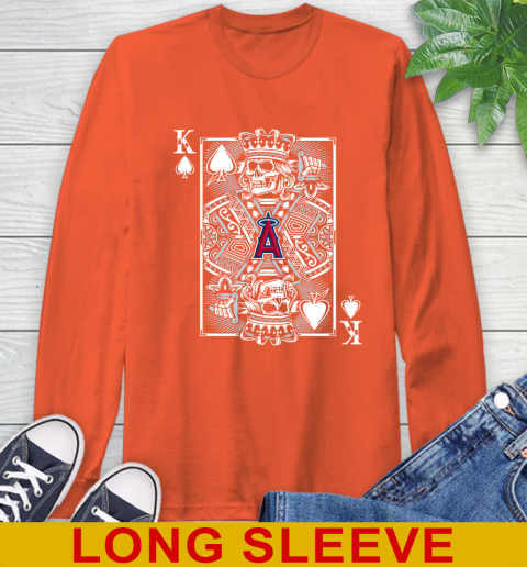 Los Angeles Angels MLB Baseball The King Of Spades Death Cards Shirt Long Sleeve T-Shirt 4