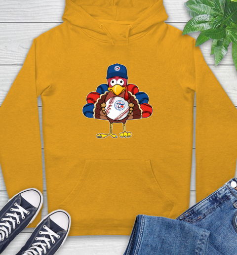 Toronto Blue Jays Turkey thanksgiving Hoodie 4 Toronto Blue Jays Turkey thanksgiving Hoodie - Image 4