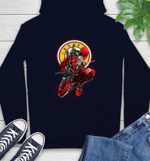 NBA Deadpool Marvel Comics Sports Basketball Indiana Pacers Hoodie 4