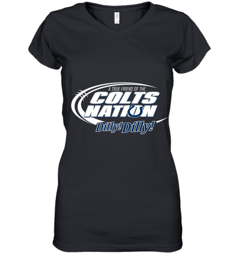 A True Friend Of The Colts Nation Women's V-Neck T-Shirt