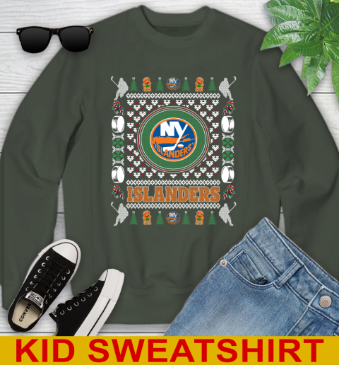 New York Islanders Merry Christmas NHL Hockey Loyal Fan Youth Sweatshirt 8