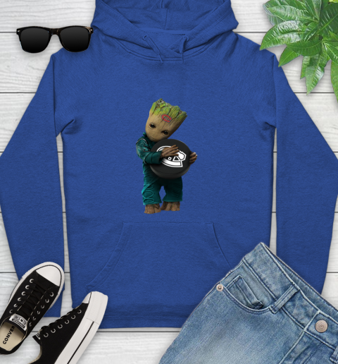 NHL Groot Guardians Of The Galaxy Hockey Sports Montreal Canadiens Youth Hoodie 9