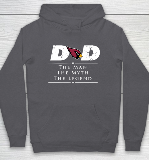 Arizona Cardinals NFL Football Dad The Man The Myth The Legend Hoodie 4