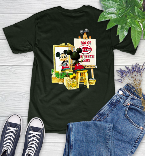 MLB Baseball Cincinnati Reds Mickey Drawing Shirt 86